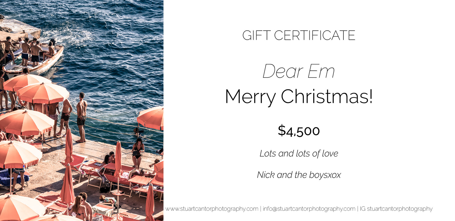 GIFT CERTIFICATES