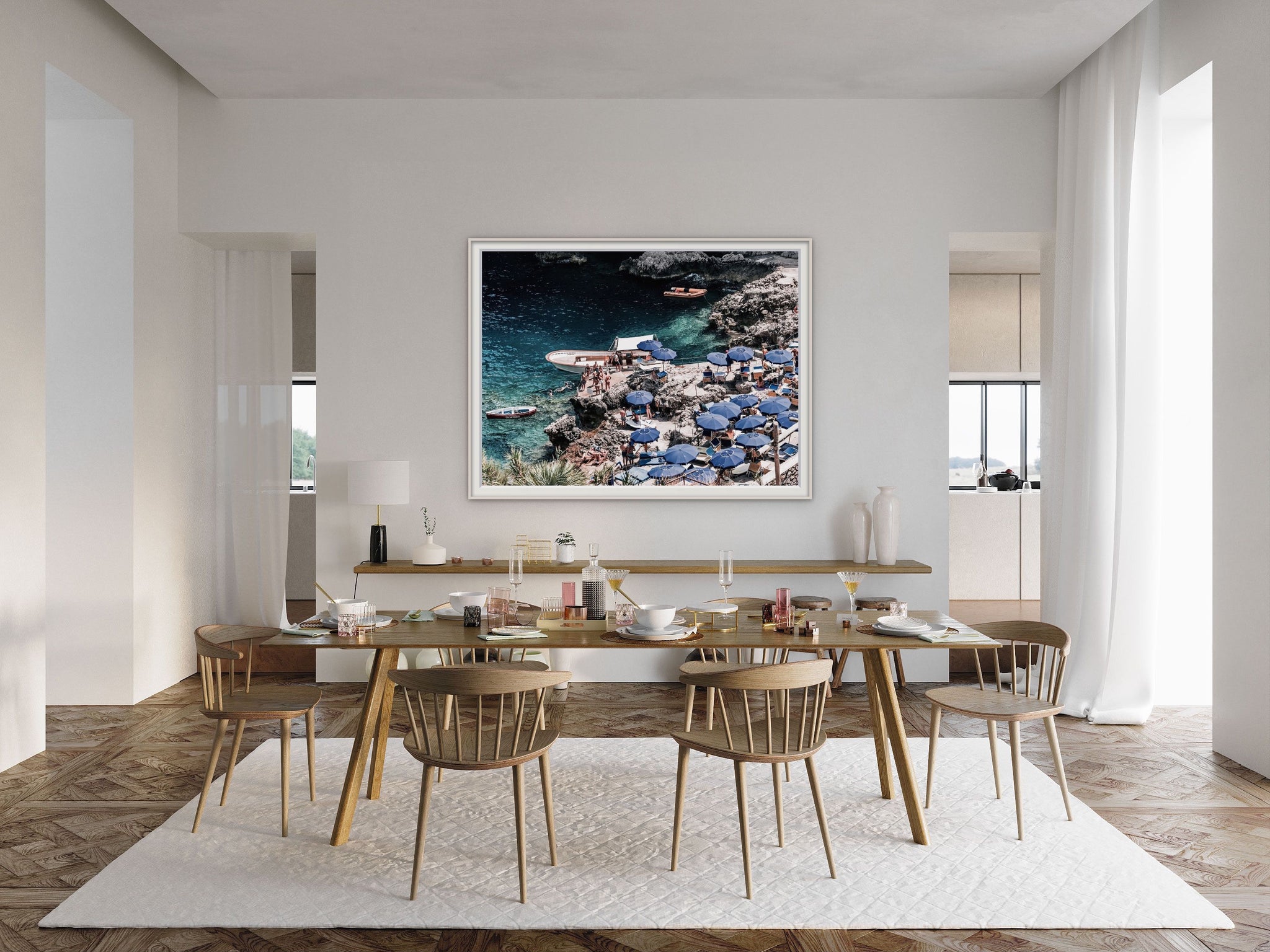 Departing da Luigi. Photographed in Capri on the Amalfi Coast in Italy and part of our Amalfi Forever series. This is 143 x 190cm image size and is available online.