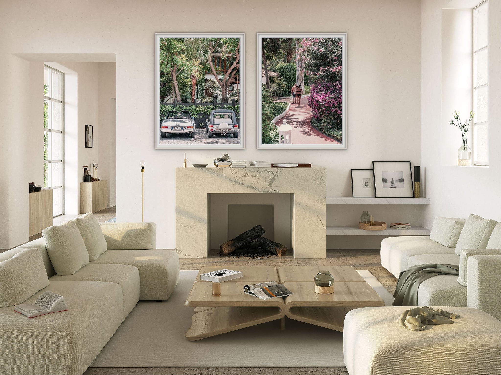 The Merc or the Moke? and Andulasian Afternoons. Both photographed at and part of our Marbella Club Days series. Both of these works are 130 x 173cm image size and available online.